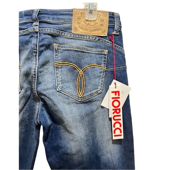 Fiorucci Italy Push Up Jeans by Naomi Campbell size 29/43 NWT Size 7 US - Picture 3 of 13